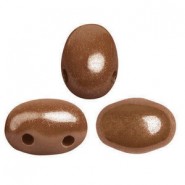 Les perles par Puca® Samos kralen Opaque choco luster 13600/14400